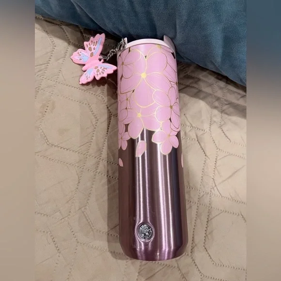 Starbucks stainless cherry blossom butterfly tumbler - Picture 5 of 5